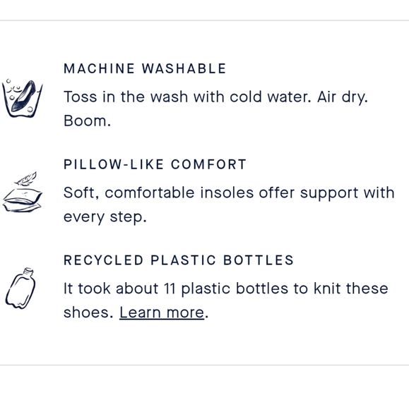 Rothy's The Point Flats In Ecru Beige Size 7.5 - Picture 5 of 16